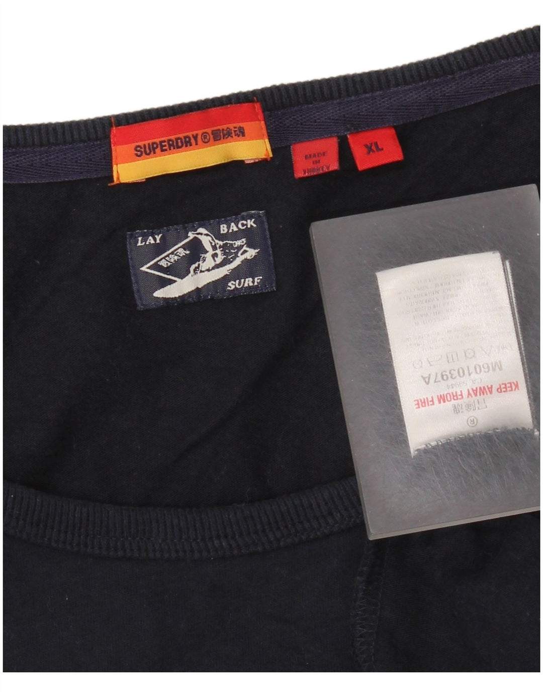 Superdry ženski prsluk UK 18 XL tamnoplavi pamuk