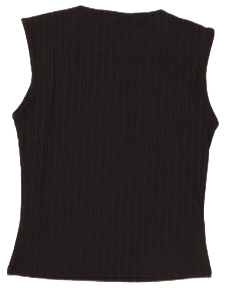 Top ženske bluze bez rukava Lipsy UK 18 XL crni poliester