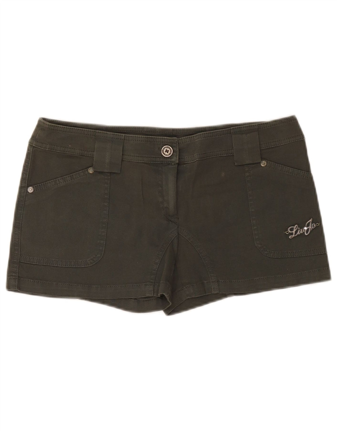 Liu Jo ženske vruće hlačice IT 44 Srednje W30 Zeleni pamuk