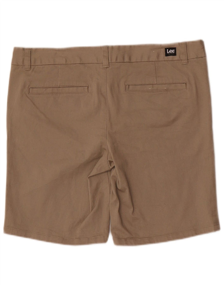 Lee ženske chino kratke hlače US 13 Large W34 smeđi pamuk