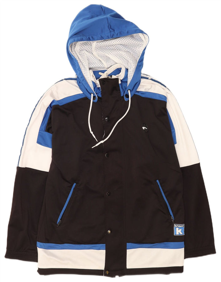 Kronos muška trenirka s kapuljačom, gornja jakna srednje crne boje od poliestera