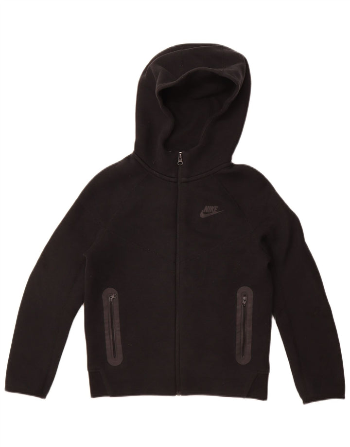 Nike Boys Zip Hoodie pulover 10-11 Years Medium Black Pamuk