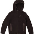 Nike Boys Zip Hoodie pulover 10-11 Years Medium Black Pamuk