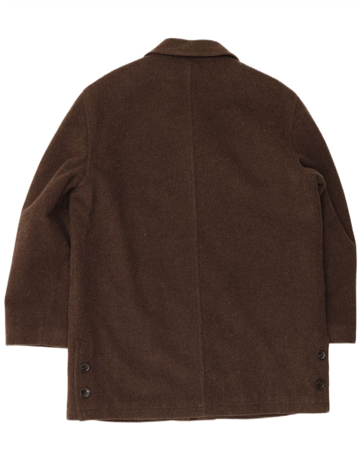 Tagliente Muški kaput IT 50 Large Brown Virgin Wool