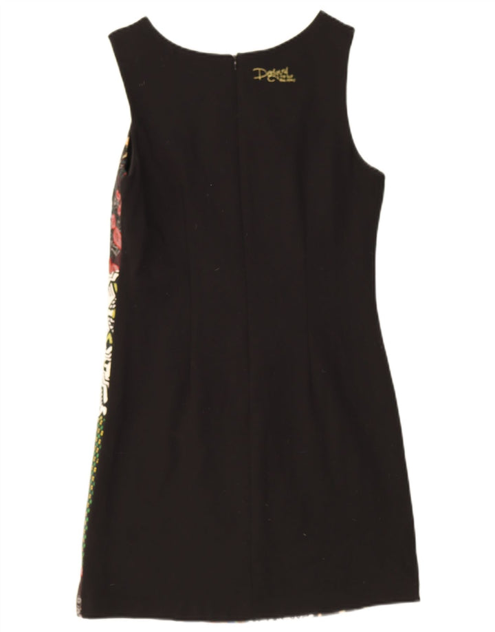 DESIGUAL Womens Sleeveless Sheath Dress EU 38 Medium Multicoloured Floral