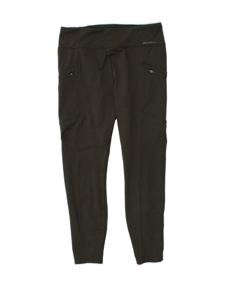 EDDIE BAUER Womens Tracksuit Trousers UK 14 Large Khaki Vintage Eddie Bauer and Second-Hand Eddie Bauer from Messina Hembry 