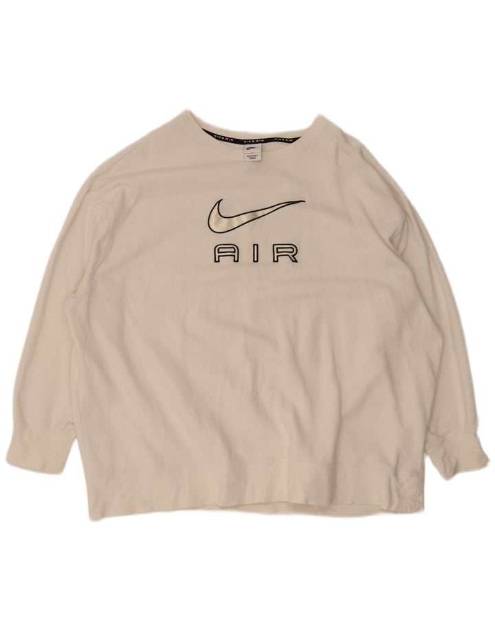 Nike muška prekomjerna trenirka s motivom 3XL bijeli pamuk