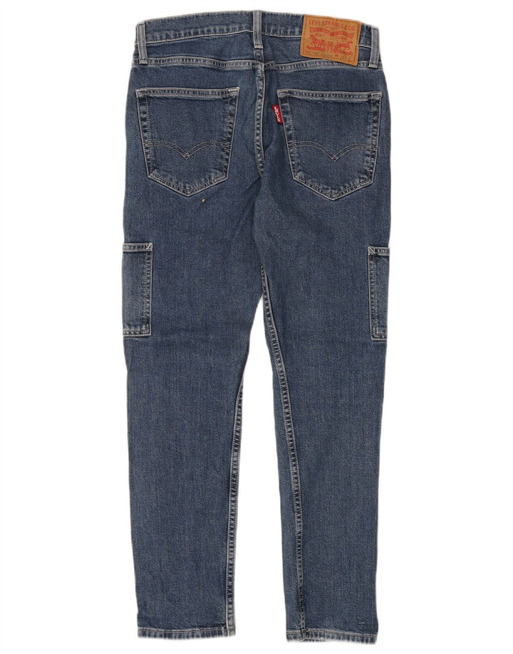 LEVI'S muške 502 Cargo sužene traperice W29 L30 plavi pamuk