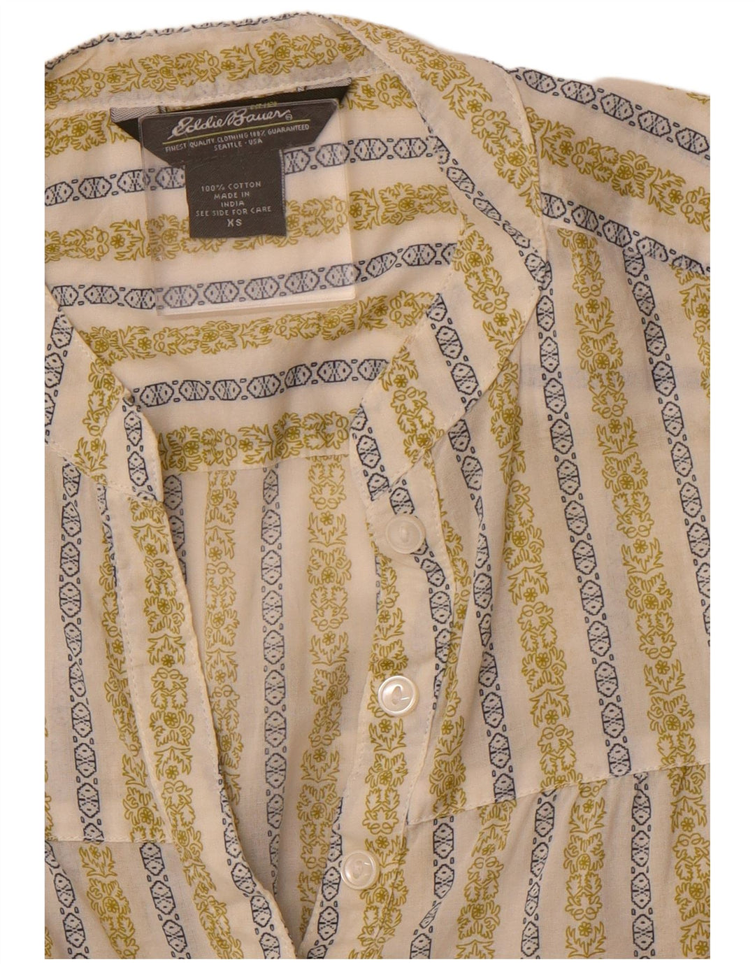 Eddie Bauer Ženska košulja UK 6 XS Zeleni cvjetni pamuk