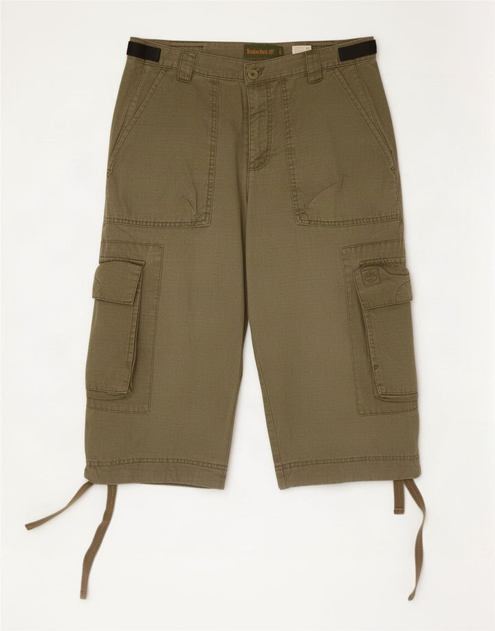 Timberland muške kargo bermude W32, srednji kaki pamuk