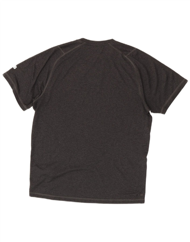 ADIDAS Mens Aeroready Graphic T-Shirt Top Medium Grey Flecked Polyester