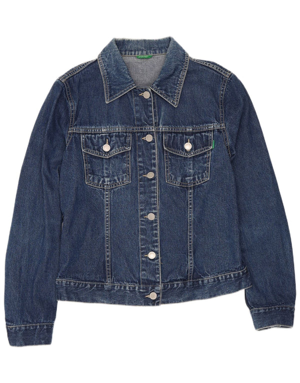 Benetton ženska traper jakna UK 10 Small Blue