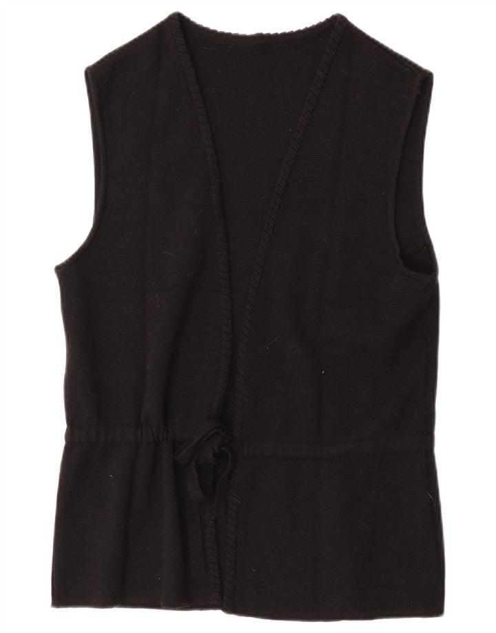 RASICA Ženski džemper bez rukava UK 12 Srednje crni