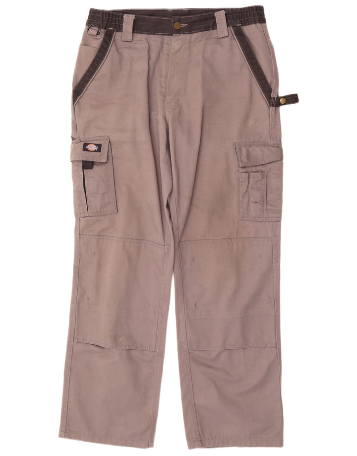 Dickies muške ravne kargo hlače W34 L31 sivi poliester