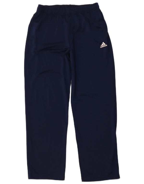 ADIDAS Mens Tracksuit Trousers UK 44/46 Large  Navy Blue Polyester