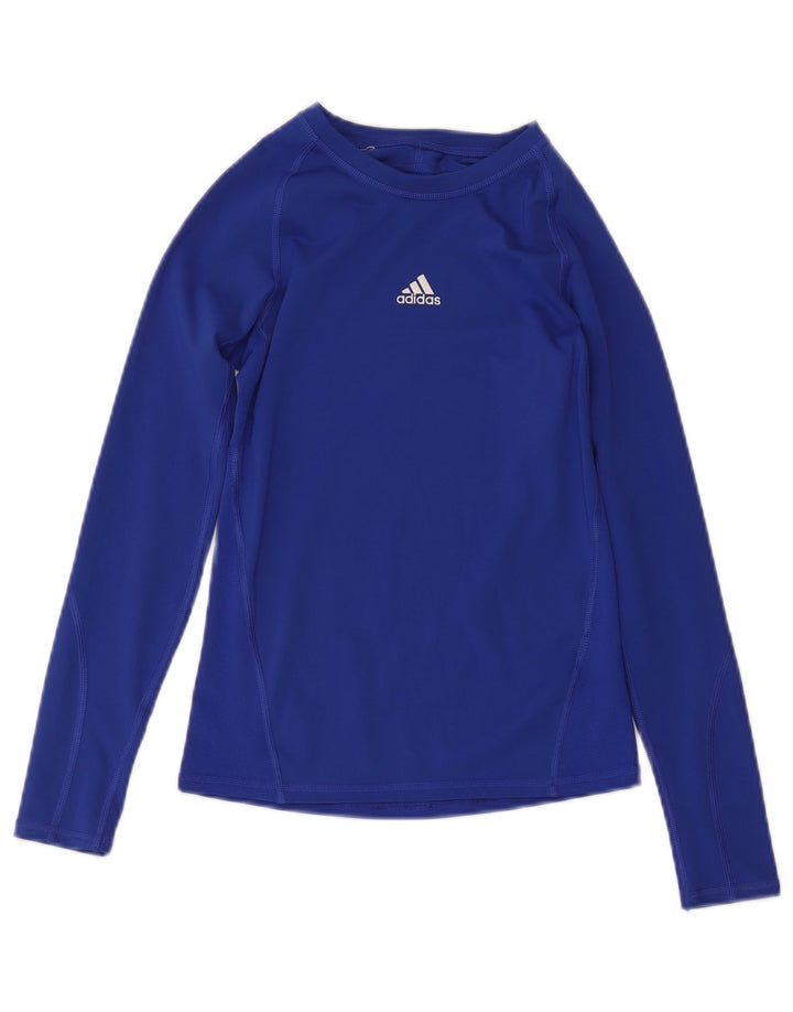 Adidas Climacool majica dugih rukava za dječake 11-12 godina, plavi poliester