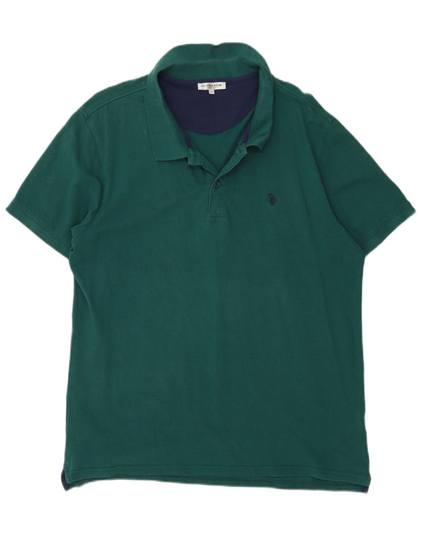 U.S. Polo Assn. Muška košulja 2XL zeleni pamuk
