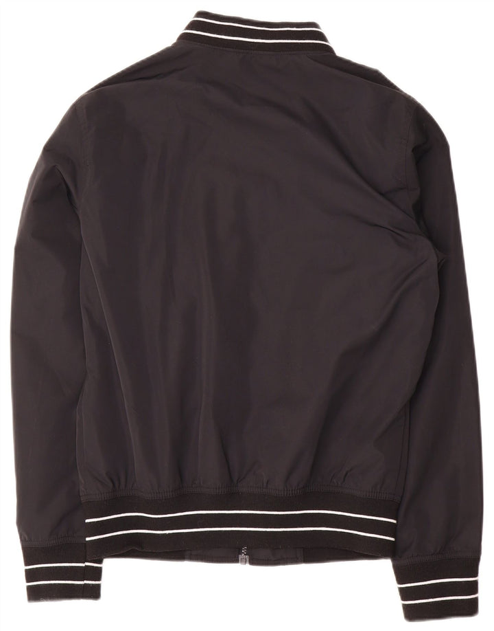 Hollister muška bomber jakna UK 34 XS crni prugasti poliester