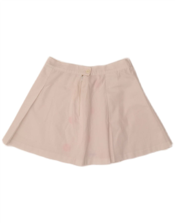Diadora ženska mini suknja UK 12 srednje veličine W26 bijeli poliester na točkice