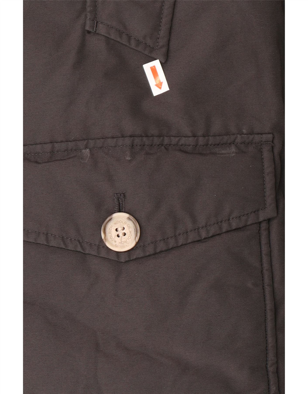 WOOLRICH Dječački podstavljeni kaput s kapuljačom 9-10 godina Crni pamuk