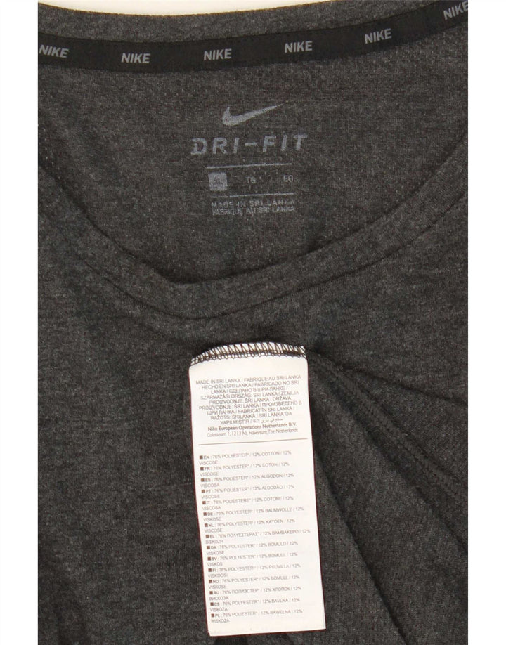Nike Dri Fit majica kratkih rukava XL sivi poliester