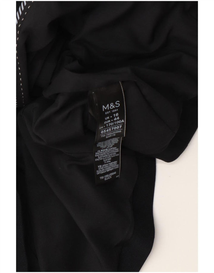 Marks & Spencer ženski kratki sako sa 2 gumba UK 16 veliki crni