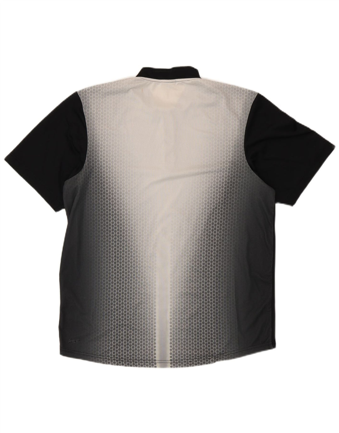 NIKE muška Dri Fit majica kratkih rukava UK 39/41 Srednje crni poliester na točkice