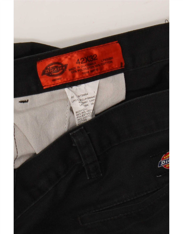 Dickies muške ravne kargo hlače W42 L32 crni poliester