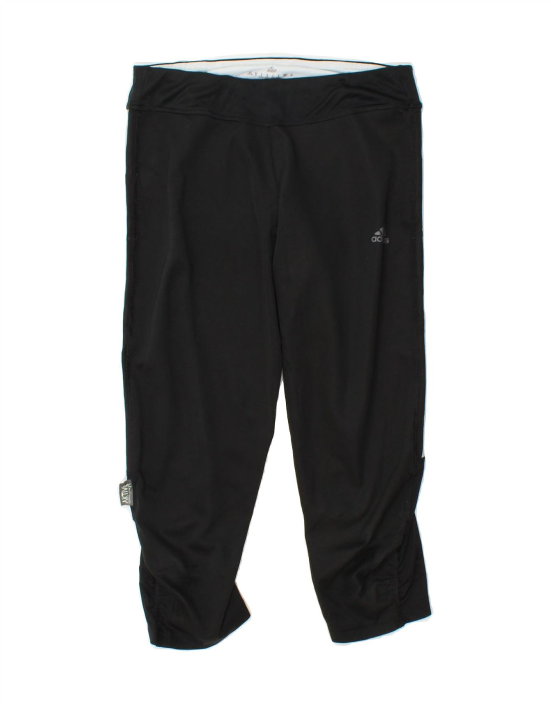 ADIDAS Womens Capri Leggings UK 8/10 Small  Black Vintage Adidas and Second-Hand Adidas from Messina Hembry 