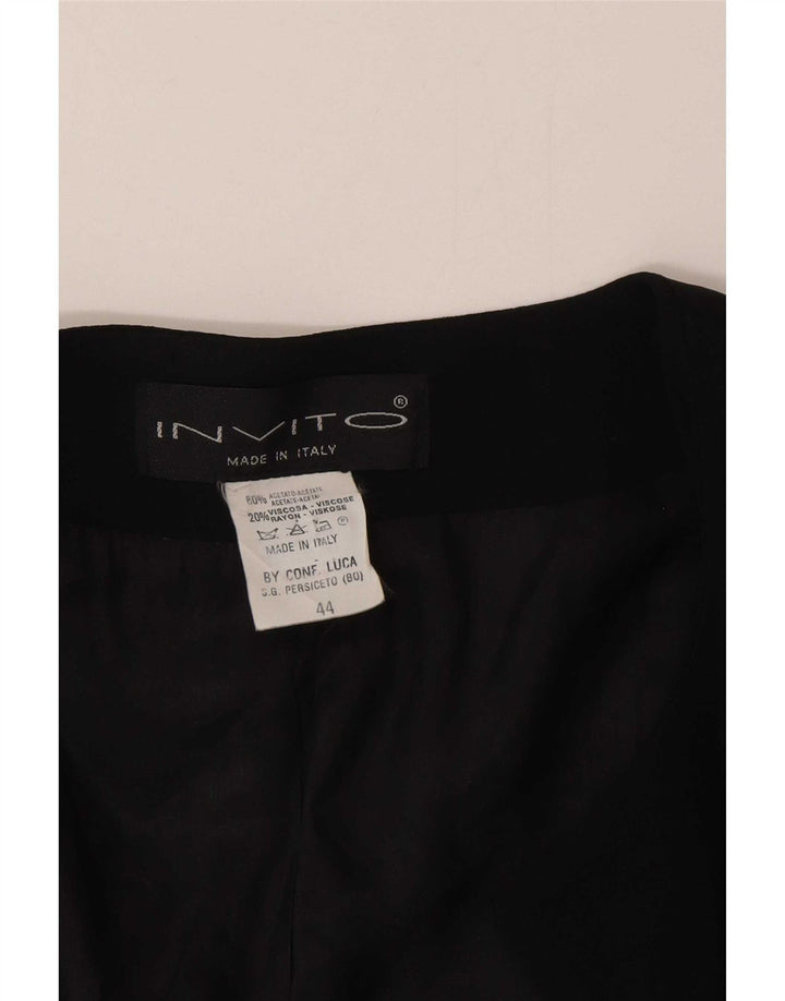Vintage ženska bolero jakna IT 44 Srednje crni acetat