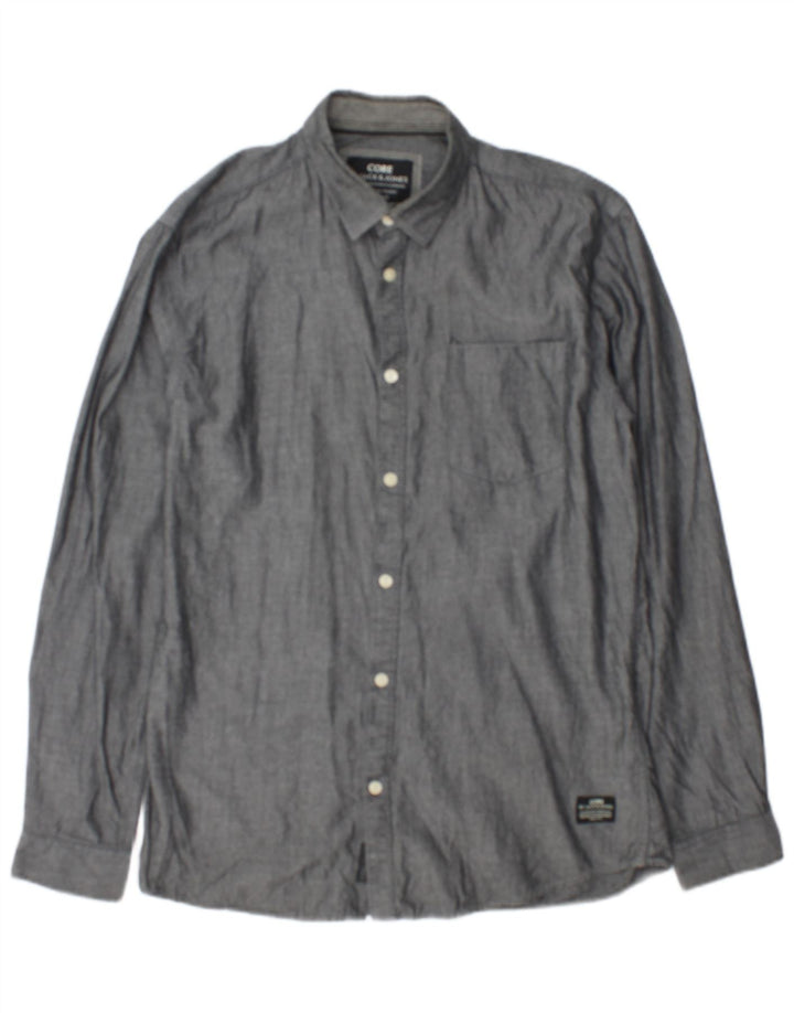 Jack & Jones muška košulja srednje sivi pamuk