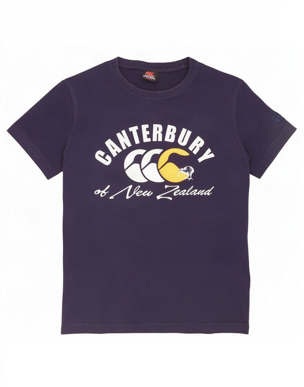 Canterbury ženska majica kratkih rukava New Zealand Graphic Top UK 10 Small tamnoplava