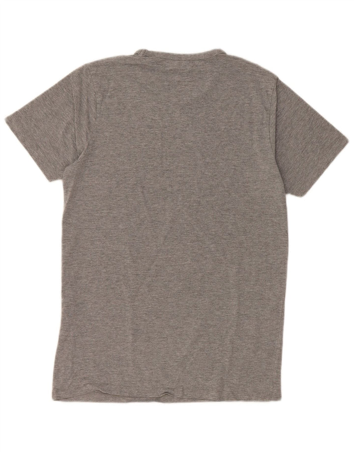 JACK & JONES Muška majica kratkih rukava, srednje sivi flekasti pamuk