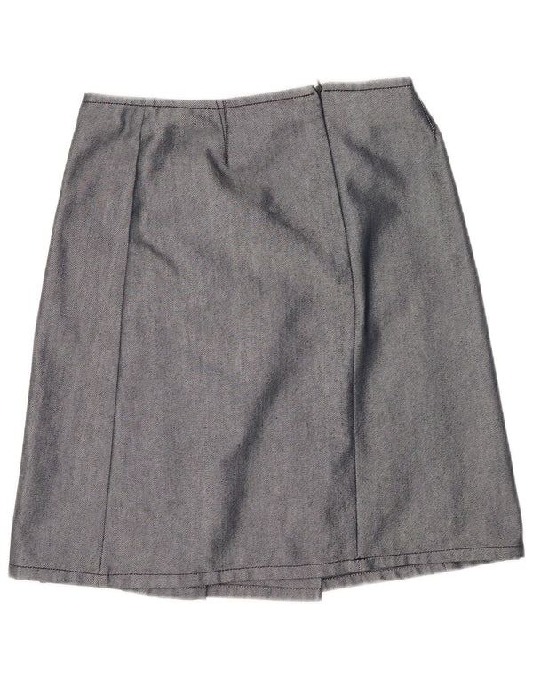 Max & Co. Ženska plisirana suknja UK 12 srednje W30 tamnoplavi pamuk