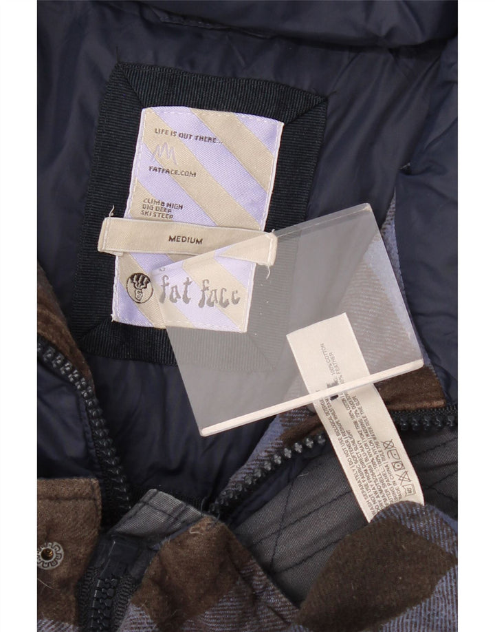 FAT FACE Muška podstavljena jakna UK 38 Srednje tamnoplava najlonska boja