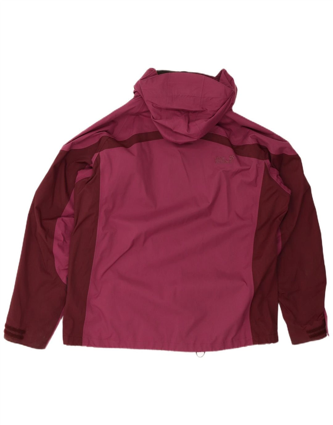 JACK WOLFSKIN Prevelika ženska kišna jakna UK 18/20 XL Bordo