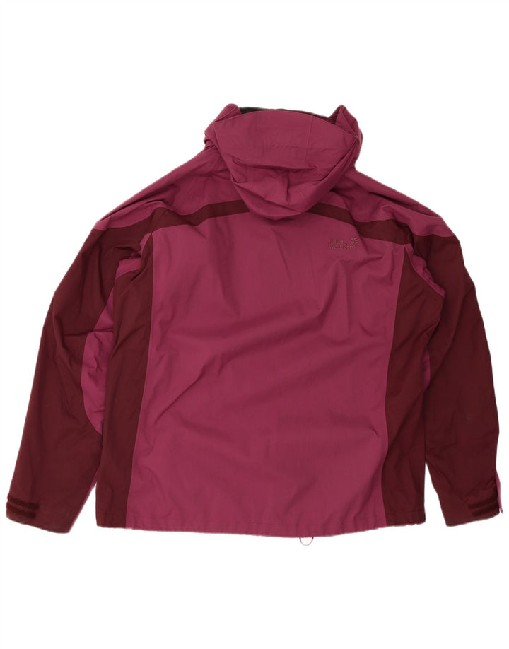 JACK WOLFSKIN Prevelika ženska kišna jakna UK 18/20 XL Bordo