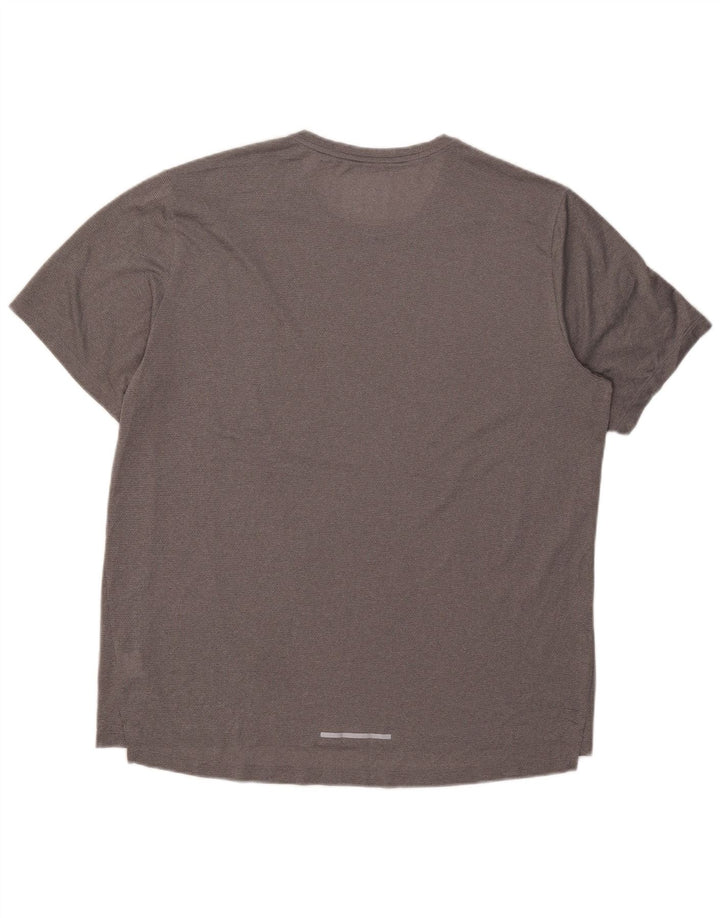 Nike Dri Fit majica kratkih rukava XL sivi poliester
