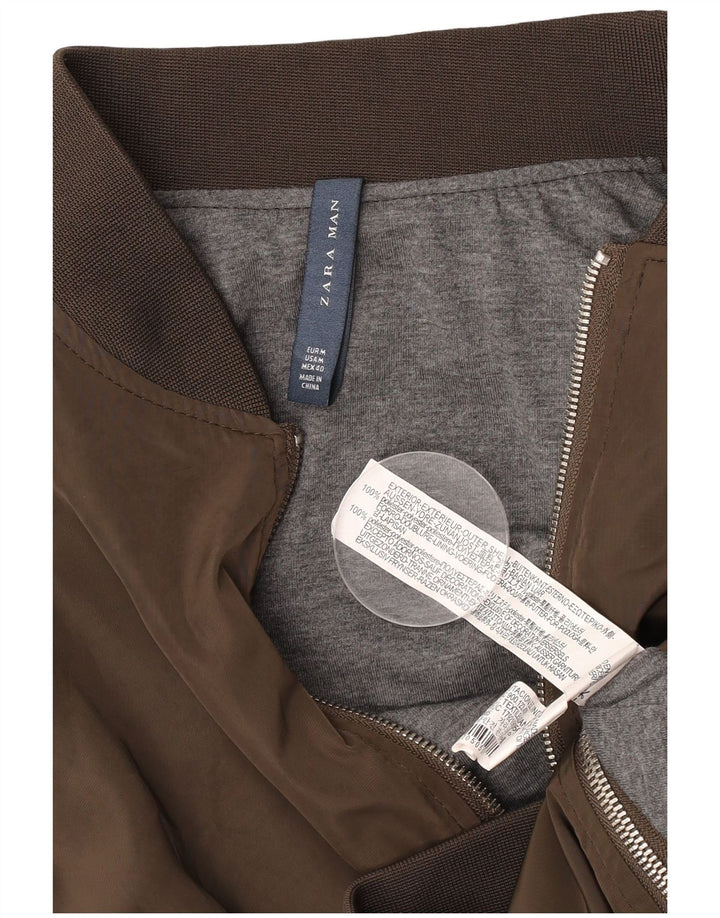 ZARA muška bomber jakna UK 38 srednje smeđi poliester