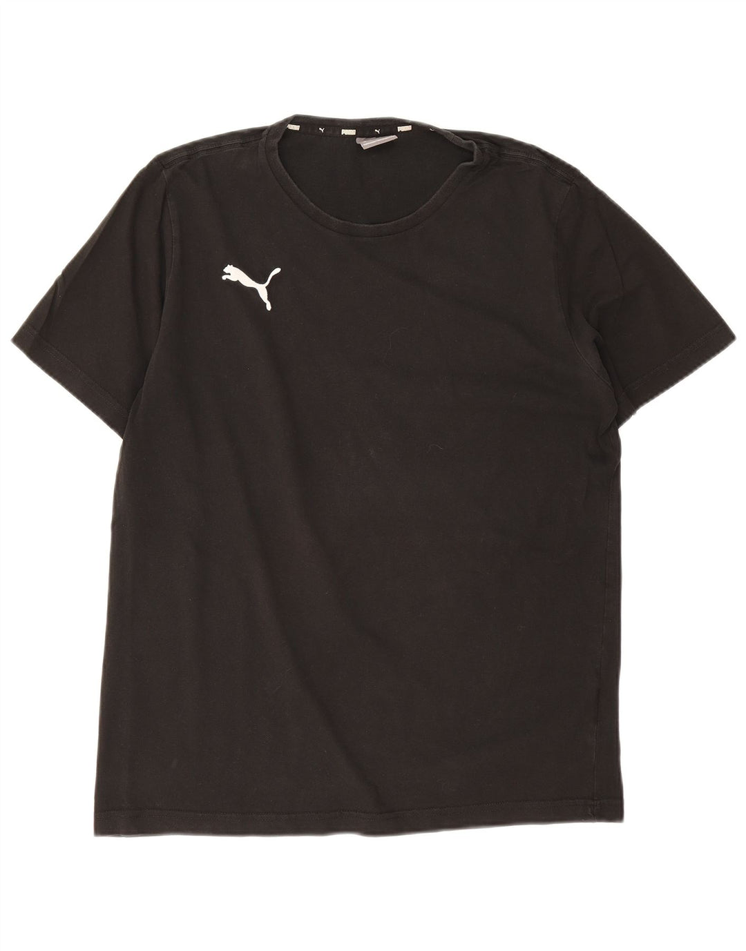 Puma muška majica kratkih rukava srednji crni pamuk