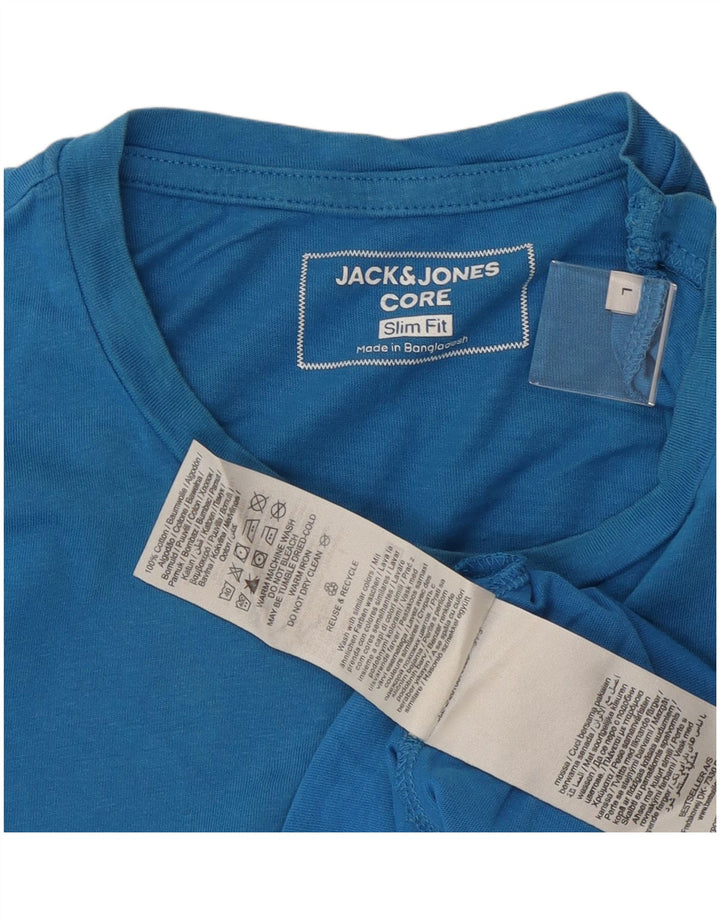 Jack & Jones muška majica kratkih rukava Slim Fit Large Blue Pamuk