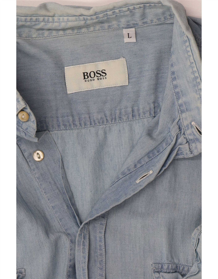 Hugo Boss muška košulja Large Blue