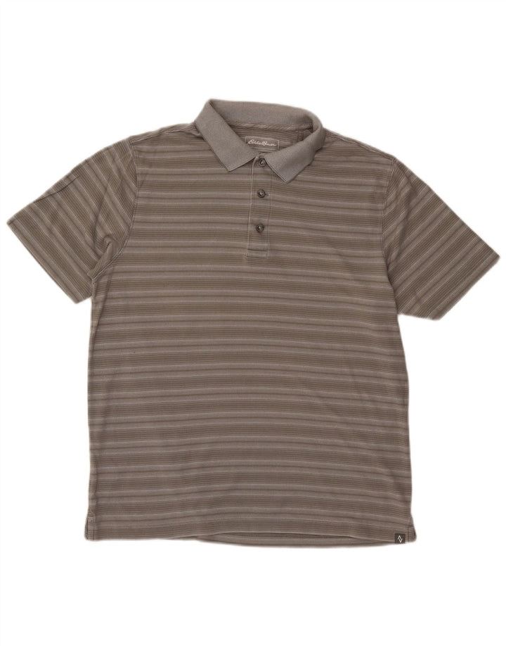 EDDIE BAUER Muška polo majica, pamuk na srednje sive pruge