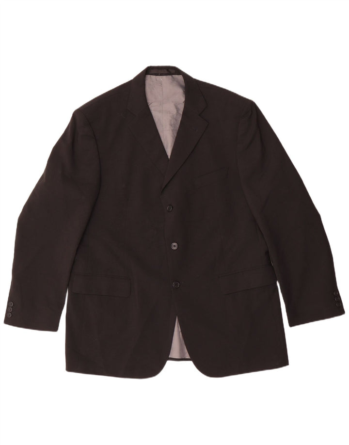 Marks & Spencer muška jakna sako s 3 gumba UK 44 XL crni poliester