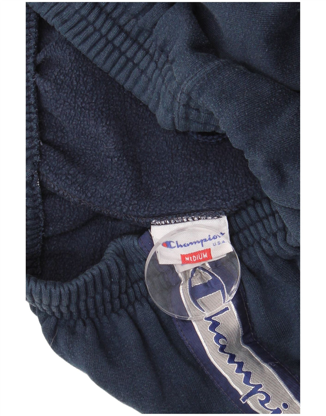 CHAMPION Muške hlače trenirke s grafičkim motivima srednje tamnoplave pamučne boje