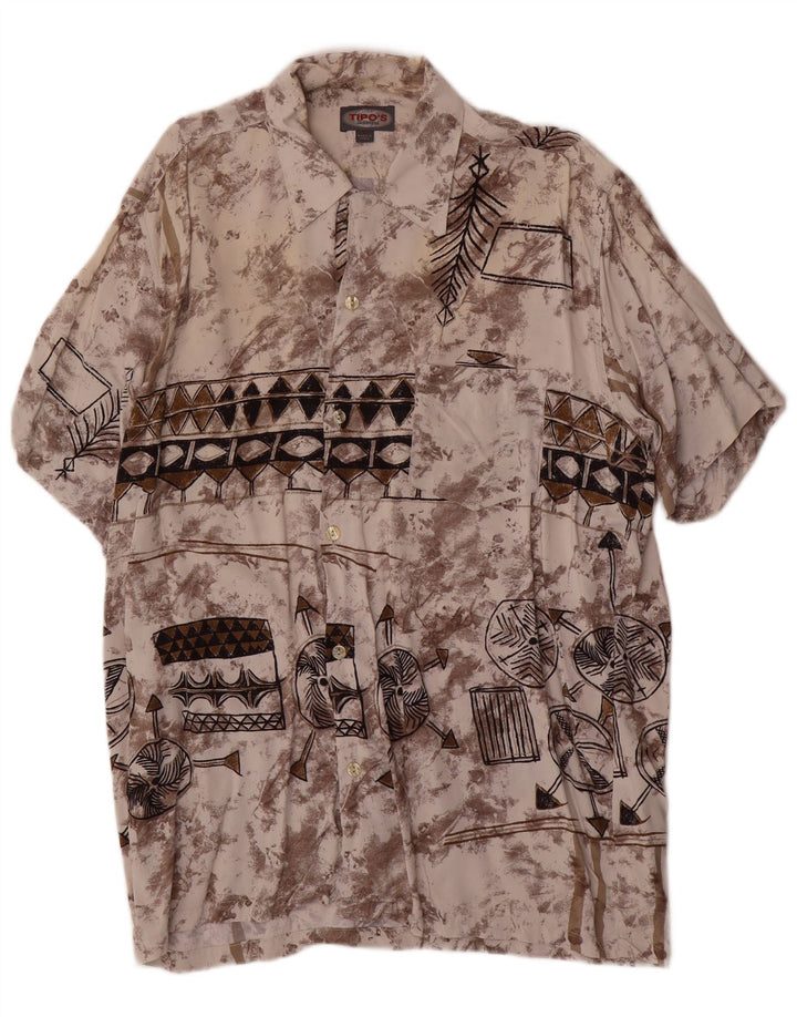 Tipo' S velika višebojna muška košulja kratkih rukava s apstraktnim uzorkom