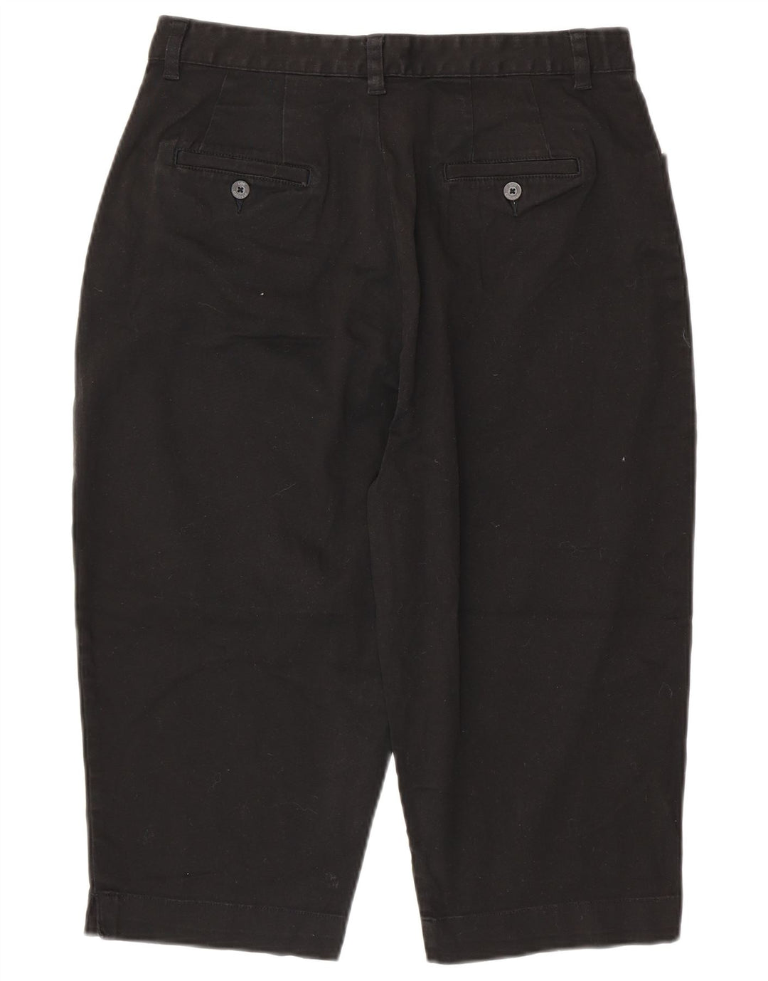 LEE Ženske kaki kapri hlače visokog struka US 16 2XL W32 L18 crni pamuk