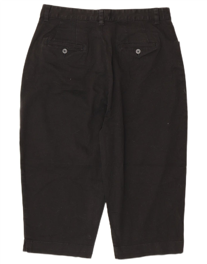 LEE Ženske kaki kapri hlače visokog struka US 16 2XL W32 L18 crni pamuk