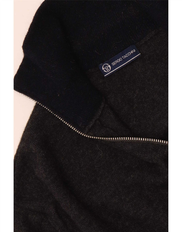 Sergio Tacchini muški džemper s izrezom i srednje sivim džemperom