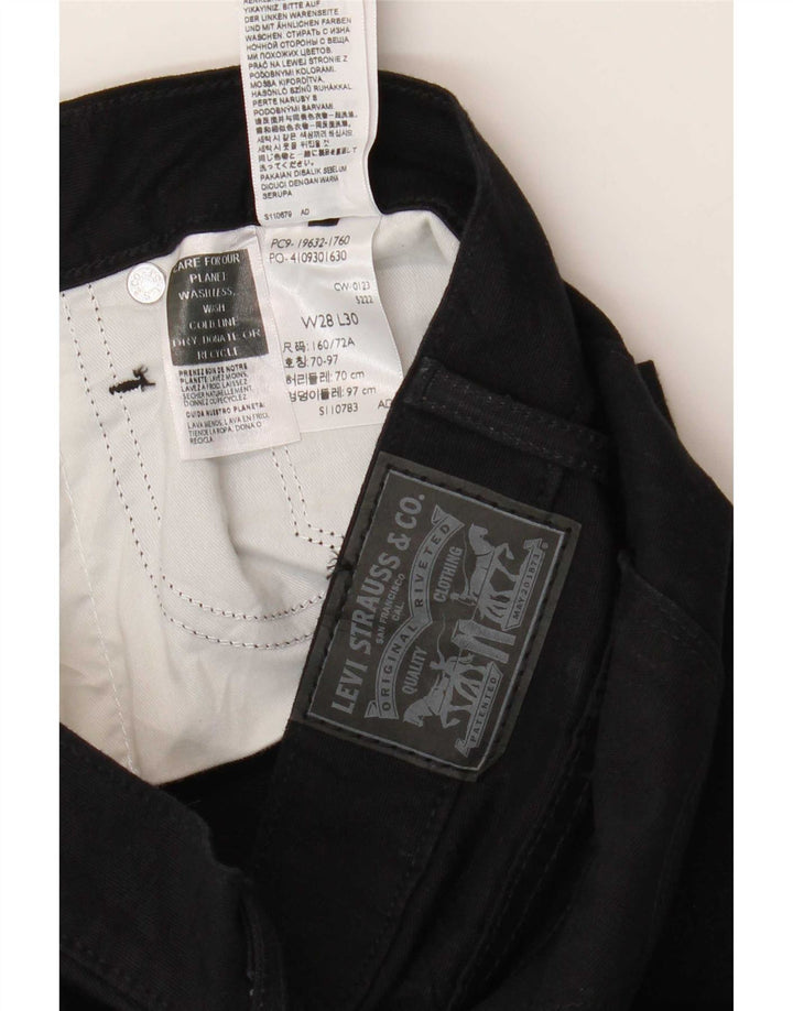 Levi's Ženske Bootcut traperice W28 L30 crni pamuk